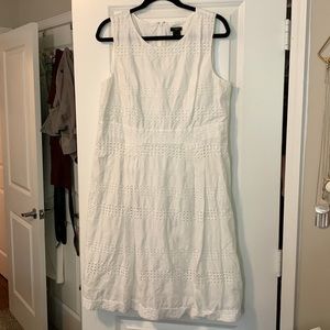 White eyelet dress